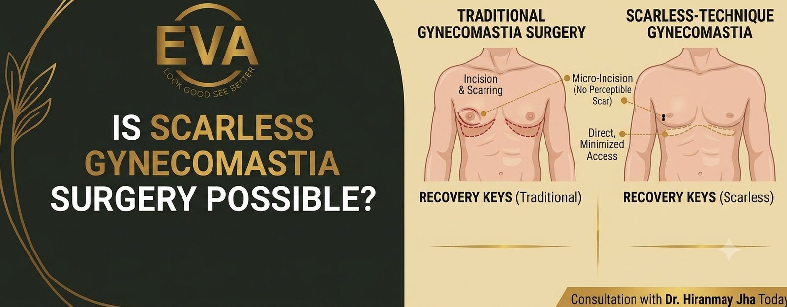 Is scarless gynecomastia surgery possible?